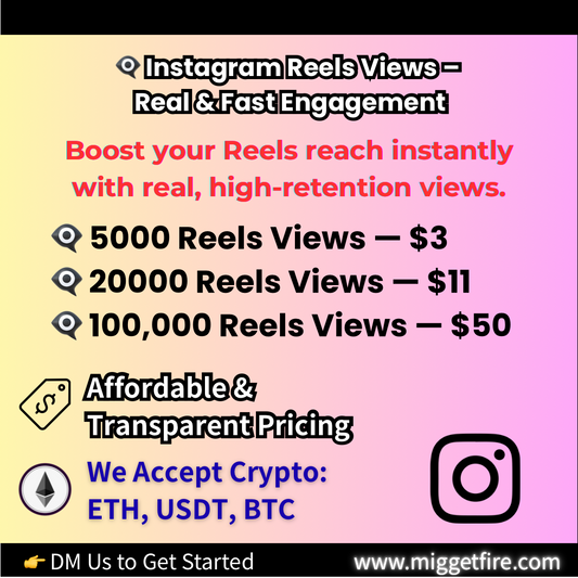 Instagram Reels Views – Real & Fast Engagement
