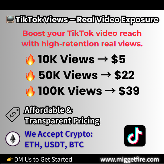 TikTok Views – Real & Viral Exposure