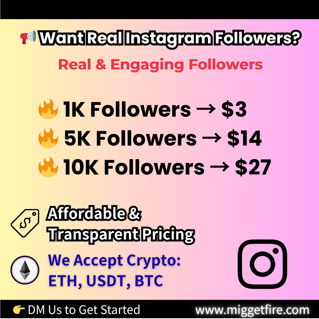 Instagram Followers – Real & Instant Delivery